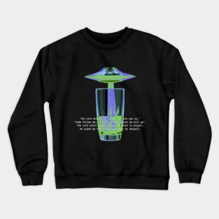 Collage art with street art style about religion and UFO (GOD) T-Shirt Crewneck Sweatshirt